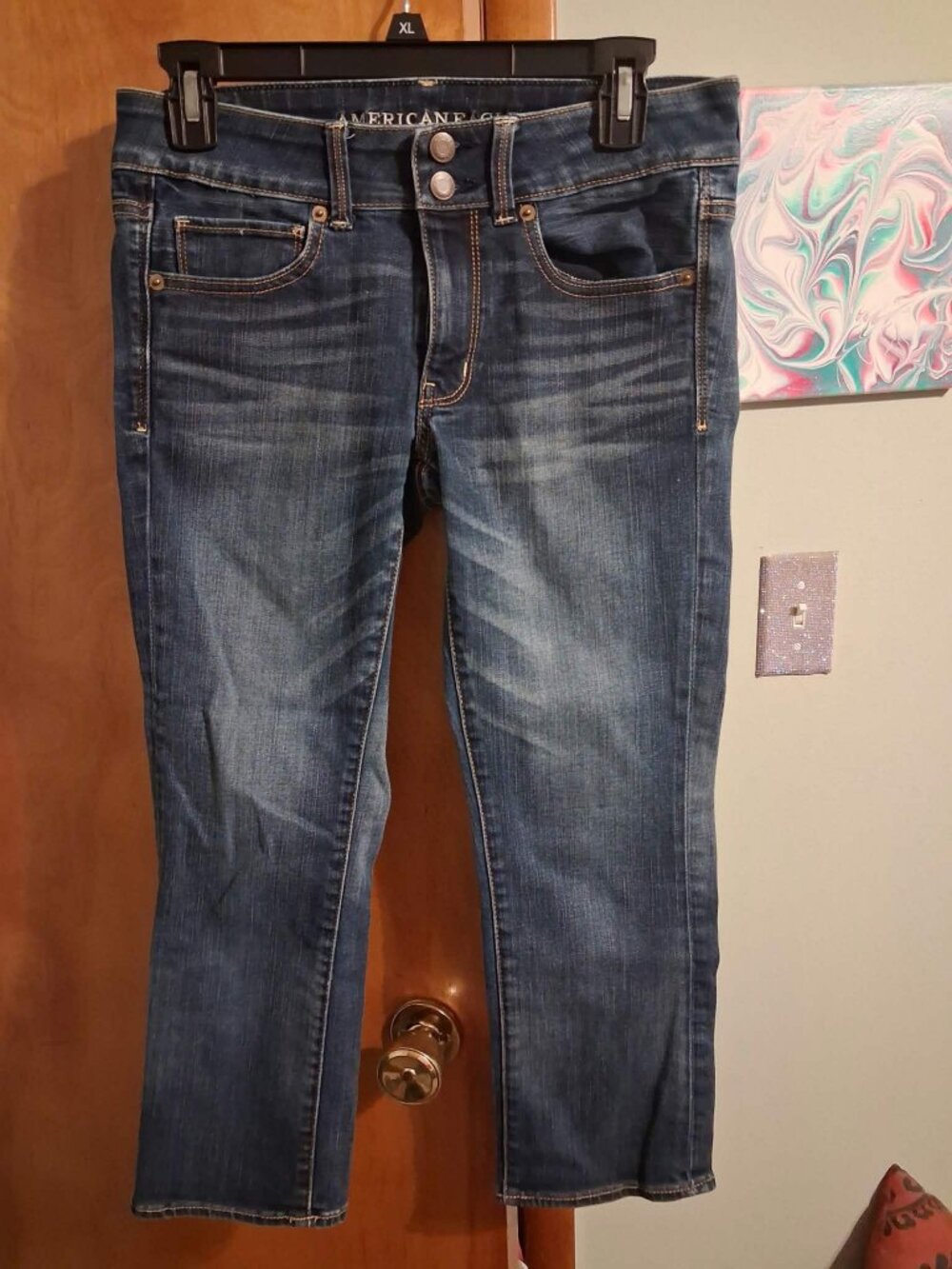 American Eagle Jeans Size 6 Regular Artist Crop
